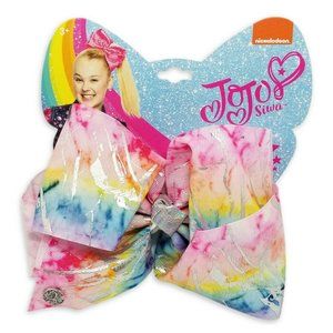 JoJo Siwa Large Cheer Hair Bow Rainbow Paint Metal